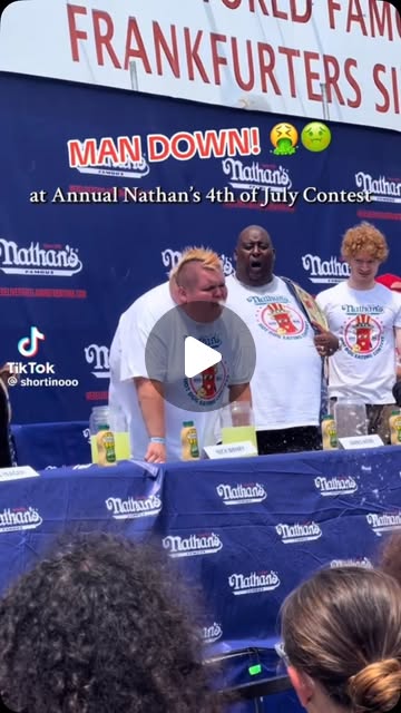 Nathan's hot dog eating contest in the July 5 reel cover